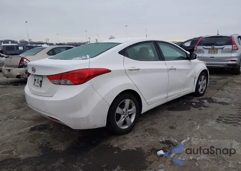 2012 Hyundai Elantra Gls z USA, uszkodzony, nr VIN 5NPDH4AE4CH098467